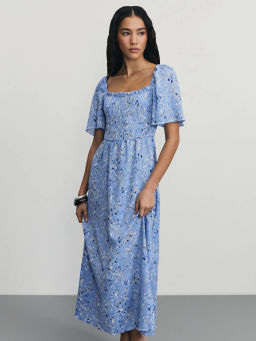 Платье миди с цветочным принтом / Zarina