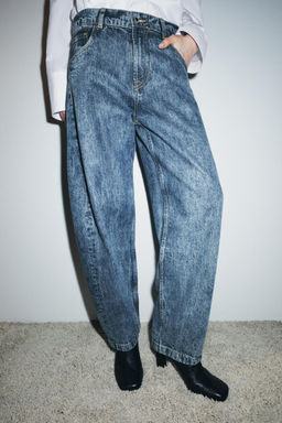 ZW COLLECTION BALLOON HIGH-WAIST JEANS