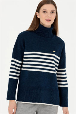 Женский темно-синий свитер - U.s. polo assn фото 3