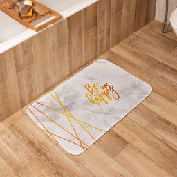 Коврик для ванной «Этель» Be happy, 80×50 см, велюр