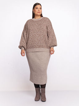 Юбка вязаная UB38266BRW19