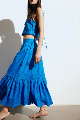 Maxifalda con bordado ingles - H&m фото 3