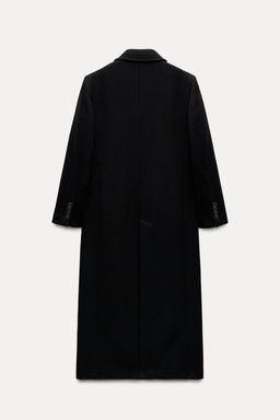 ZW COLLECTION LONG MANTECO WOOL BLEND COAT - Zara фото 4