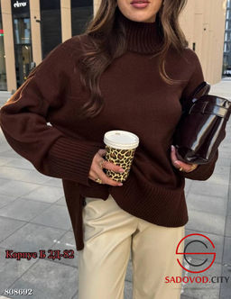 свитер женский с высоким горлом - Bruno фото 6