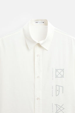 OVERSIZE SHIRT WITH SYMBOLS - Zara фото 8