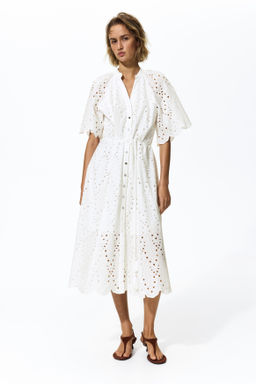 Vestido camisero con bordado ingl?s - H&m фото 2