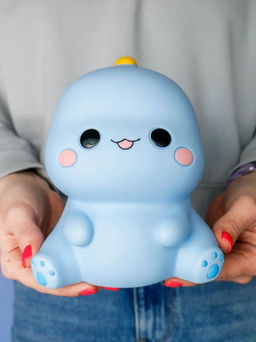 Копилка Smile dino, blue, (17 см), пластик