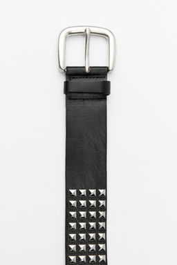 STUDDED LEATHER BELT - Zara фото 4