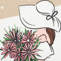 Набор кухонных полотенец Доляна Happiness, 35?60 см -2 шт., 100% хлопок, вафля 160 г/м?