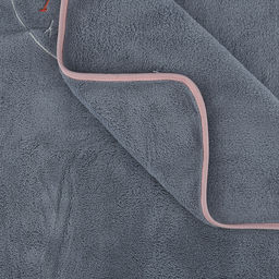 Полотенце из микрофибры Счастливчик 70х140см, полиэстер 100%, с вышивкой Be happy, голубой (Китай) - Домашняя мода фото 4