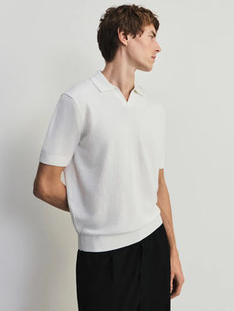 Джемпер поло из смесового хлопка / Zarina  фото 6