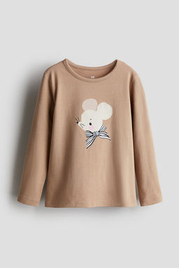 Camiseta estampada de punto