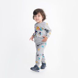 CRB wear/CWNB 90054-11-289 Комплект для мальчика (джемпер, брюки), светло-серый меланж/Ex.Cherubino