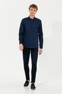 Рубашка мужская темно-синяя Uzunkol Basic - U.s. polo assn фото 10