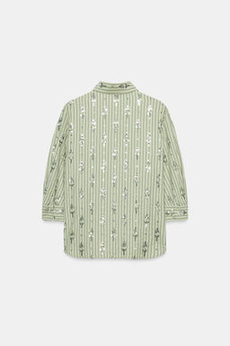 CAMISA RAYAS LENTEJUELAS / Verde medio - Zara фото 6