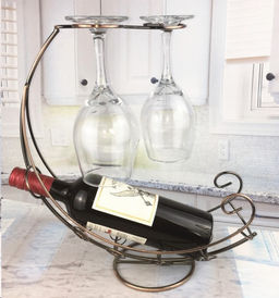 Подставка для вина и 2х фужеров Корабль Бронза / GB-T-3326 /уп 30/ металл - Галеонтрейд фото 2