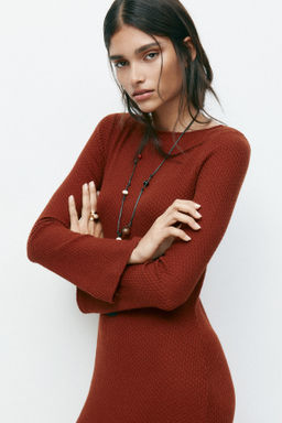 Maxivestido en punto texturizado - H&m фото 5