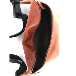 Сумка мужская натуральная кожа  (на пояс)  Croco-855,  1 отд,  коричневый тем пулл-ап (219)  247228