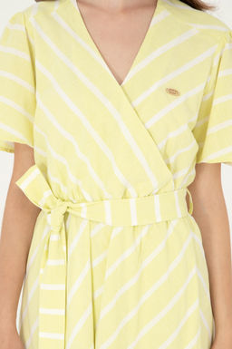 Женское тканое платье фисташкового цвета Неожиданная скидка в корзине - U.s. polo assn фото 5