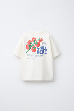 CAMISETA ESTAMPADO COMIDA / Blanco - Zara фото 2