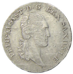 1/6 талера 1809 года Германские государства  Саксония