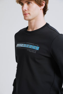 Свитшот с флисом Тёмно-синий - Anta фото 8