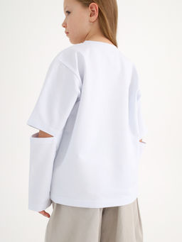 Брюки багги деним, нюд - Inzibe фото 13