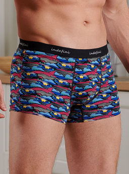 Трусы боксеры Indefini хлопок с эластаном фото 3