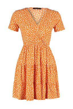 Yesil Bask?l? Kruvaze Yaka Mini Esnek Orme Elbise TWOSS21EL0241 - Trendyolmilla фото 17