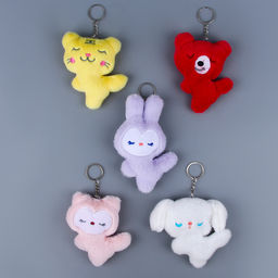 Цена за 2 шт. Брелок детский «Зверята», мягкая игрушка, 12 см, виды МИКС