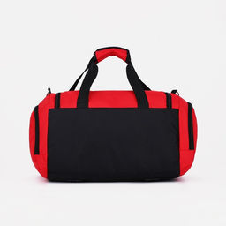 Сумка спортивная на молнии, отдел для обуви, длинный ремень, цвет красный - Simaland фото 3