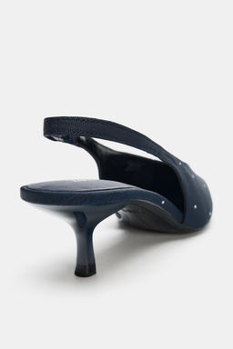 ZAPATO DESTALONADO ESTAMPADO / Azul - Zara фото 5