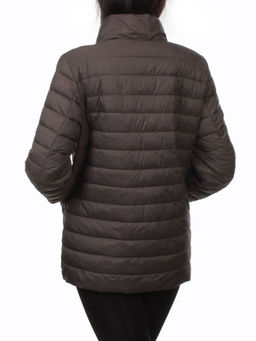 K-635 DK.BROWN Куртка демисезонная стеганая женская (70 гр. холлофайбер) - Fashion фото 8