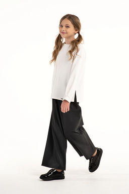 Молочный школьный свитшот Mooriposh, модель 1606 фото 5