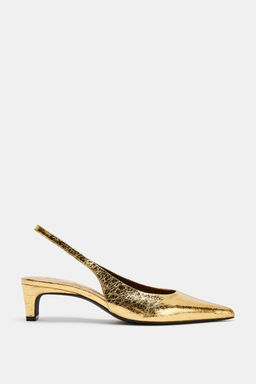 ZAPATO KITTEN METALIZADO / Oro - Zara фото 3