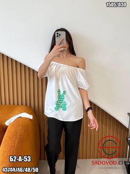 Женская летняя блузка с открытыми плечами - Bruno фото 3