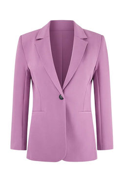 Lila Fitted Astarl? Vatkal? Dokuma Blazer Ceket TWOSS26BC00021 - Trendyolmilla фото 4