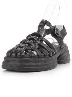 08-PEAG48-1 BLACK Босоножки женские (натуральная кожа) - Фабричный китай фото 6