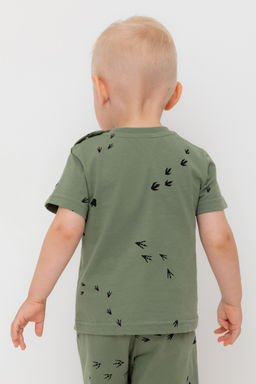 Crockid _ КР 302699/папоротник,следы динозавра к538 фуфайка (футболка) д/мал яс  фото 5