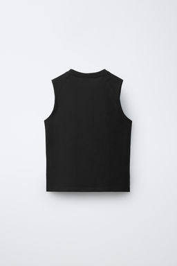 CAMISETA LISA MANGA SISA / Negro - Zara фото 2