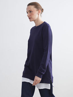 Bisiklet Yaka Kad?n Sweatshirt Tunik