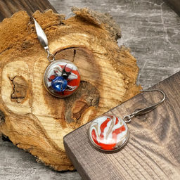 Серьги из муранского стекла