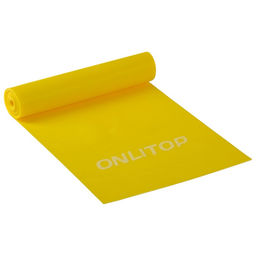 Эспандер ленточный для фитнеса ONLYTOP, 150×15×0.04 см, 10 кг, цвета МИКС
