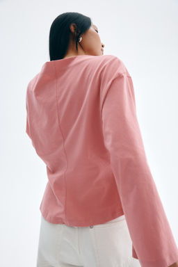 Top de algod?n con escote barco - H&m фото 3