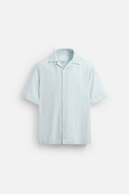 TEXTURED DENIM SHIRT - Zara фото 31