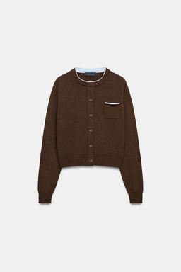 COMBINED KNIT CARDIGAN - Zara фото 16