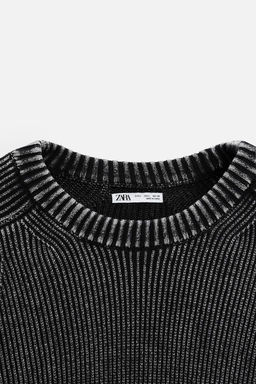FADED TEXTURED SWEATER - Zara фото 9