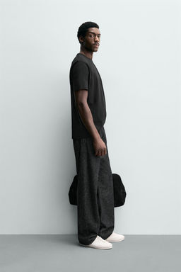 PACK 3 CAMISETA MEDIUM WEIGHT B?SICA / Negro - Zara фото 7