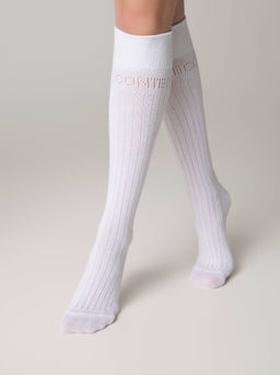 Цена за 2 пары. Носки Удлиненные CONTE CLASSIC Гольфы женские белый - Conte elegant фото 18