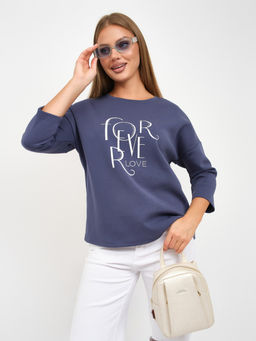 Свитшот женский Одри индиго